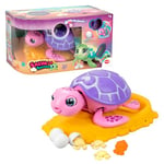 Bizak Sauve la Tortue, Animal interactif pour garçons et Filles, expérience d'unboxing, nettoie et Prend Soin de Votre Animal interactif avec réaction et Sons, Jeu de Soins (62008633-1)