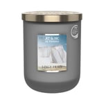 HEART & HOME - Bougie parfumée à base de cire naturelle de soja pour la maison - Grande jarre Linge Frais - Durée de combustion 75h - Cadeau, décoration et parfum pour la maison - pot en verre