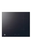 Hoover Hi642Bcb 60 Cm Induction Hob, 4 Zones (With Boosters), Front Touch Control, Power Management - Black Glass Black Glass - Hob With Installation