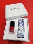 Dior Rouge couture colour Lipstick shade 999 & Gel Effect Nail Polish Gift Set❤