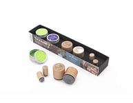 Woodies Kit Merci 2 Tampons Mini, 2 Encreurs, Bois, 26, 5 x 3, 5 cm