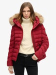 Superdry Fuji Faux Fur Hooded Padded Jacket