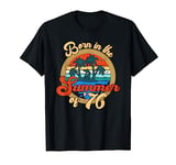 Born In The Summer of '76 Vintage Sunset Beach Born In 1976 T-Shirt