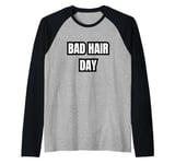 Bad Hair Day Raglan Baseball Tee