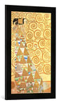 kunst für alle 'Image encadrée de Gustav Klimt Study for Expectation, c.1905–09, d'art dans Le Cadre de Haute qualité Photos Fait Main, 40 x 60 cm, Noir Mat