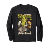 Shrek Get Ogre Yourself Donkey Shrek Puss In Boots 90's Logo Long Sleeve T-Shirt