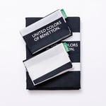 United Colors of Benetton. Set of 3 x Bed (1 x Duvet Cover 200 x 200 cm + 2 x Pillowcases 80 x 80 cm) 100% Cotton 200TC Black & White