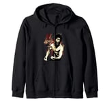 Bruce Lee The Dragon Epic Scream Vintage Portrait Zip Hoodie