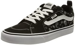 Vans Homme Filmore Basket, Garçon, Bandana Tête de Mort Noir Blanc, 38.5 EU