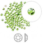 Swarovski flat back strass, 2.1-2.3mm, peridot, 20-pack grön