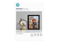 HP Advanced Glossy Photo Paper - Brillant - A4 (210 x 297 mm) - 250 g/m² - 25 feuille(s) papier photo - pour Ink Tank Wireless 410, Photosmart B110, Wireless B110, Smart Tank Plus 55X, 571, 655