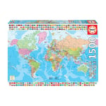 Puzzle Carte du monde politique 1 500 pièces - Educa