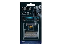 Braun Kombipack 30B - Reservefolie Og -Skjærer - For Barbermaskin - Svart - For Braun Satin Hair 3  Series 3  Smartcontrol3  Tricontrol 4715, 4740, 4745, 4775