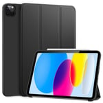 Case för Apple iPad 5:e 6:e 7:e 8:e 9:e 10:e generationen Magnetic Flip Smart Cover för iPad 9.7 10.2 2019 2020 2021 2022 iPad 5th 9.7 2017 Black Soft Shell