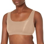 DKNY Women's Modal Scoop Neck Bralette Bra, Cashmere, L