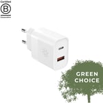 ËSSENTIALS 30W USB-A & USB-C Power Adapter