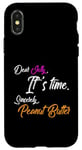 Coque pour iPhone X/XS PB Humor Dear Jelly It's Time Sincerely Beurre de cacahuète