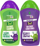 3 in 1 Head Lice Repellent Kids Shampoo & Conditioner with Tea Tree Oil (2-Pack)