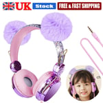 3.5mm Gaming Headset Wired Cartoon Children Headphones w/Mic For Phone PC