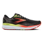 Brooks Ghost 16 Wide Men Black/Mandarin Red/Green-049 US14/UK13/48,5 - Fri frakt