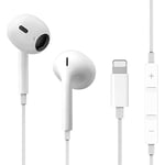 Ecouteurs antibruit filaires stéréo HiFi avec Micro et contrôle du Volume intégrés,Compatible avec iPhone 13/13 Pro/12/12Pro/11/11Pro/8Plus/7PlusX/XS/SE/XR