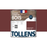 Tollens - Peinture extérieure bois 2 en 1 - Ultra Résistante Satin - Rouge Basque - 2L=32m2