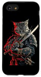 iPhone SE (2020) / 7 / 8 Cat Samurai Ninja Cat Samurai Art Ukiyo-e Case