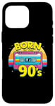 iPhone 16 Pro Max Born in the 90's Cassette Retro Look 90s Fans 90s Case