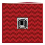 Pioneer Photo Albums MB10EMB-64326 Album de Scrapbooking en Relief Motif Chevrons Rouges 30,5 cm