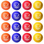 GoSports Lot de 16 balles d'entraînement de Golf en Mousse | Sensation réaliste et vol limité | Utilisation en intérieur ou en extérieur, Multicolore