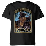 Marvel Black Panther Homage Kids' T-Shirt - Black - 3-4 Years