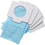 Vhbw - 10x Sacs compatible avec Makita DCL182, DCL182Z, DCL182ZB, DCL182ZW, CL121DZX aspirateur - papier, 11,85cm x 6cm, bleu clair