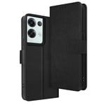 Folio Oppo Reno 8 Pro 5G Wallet Cover Video Stand Feature Black