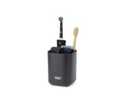 Joseph Joseph Easy-Store - Toothbrush Holder Caddy, Bathroom Storage, Compact, Matt Black