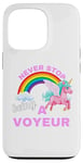 iPhone 13 Pro Fun Graphic-Never Stop Being A Voyeur Case