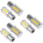 Tlily - 6 Pcs 1156Py Bau15S Py21W led 33 Smd Voiture Tour de Queue Frein Inverse Signal Ampoule y