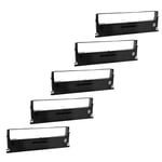 5x Ink Ribbon compatible with Epson LQ-50 Black