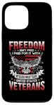 Coque pour iPhone 13 Pro Max Freedom Isn't Free US Veterans American Flag Patriotic