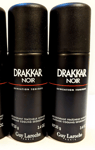 2x Guy Laroche Drakkar Noir Deodorant Body Spray for Men, 3.4oz