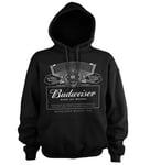 Hybris Budweiser White Logo Hoodie (Black,L)