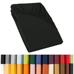 CelinaTex Relax Drap-Housse lit sommier tapissier Lits à Eau Coton 180x200-200x220 cm Noir