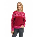 Dale of Norway Vilja Sweater - Pull en laine mérinos femme Red Rose / Allium / Raspberry S