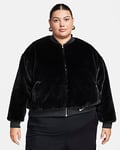 Nike Sportswear Women's Reversible Faux-Fur Bomber (Plus Size)