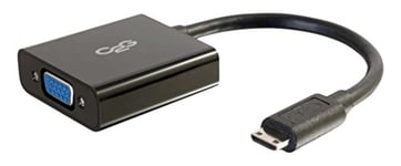 C2G CBL/Mini HDMI to VGA Dongle w/Power