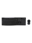 Logitech MK270 Wireless Combo - keyboard and mouse set - US International / Dutch (Qwerty) - Tastatur & Mus sæt - Universal - Sort