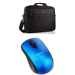 Set Amazon Basics 17.3-INCH LAPTOP BAG + Amazon Basics WIRELESS MOUSE WITH NANO RECEIVER - BLUE