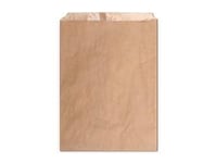 Bagerpose 1.5 Kg 210X280+20 Mm Pe-Belagt Ribbet Brun,1000 Stk/Krt