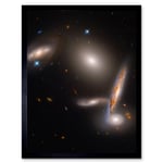 Hubble Space Telescope Image Hickson Compact Group 40 A Cosmic Gravitational Dance Between Five Galaxies Isolated Spiral Elliptical Lenticular Group A