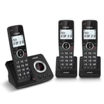 VTech ES2052 DECT Cordless Home Phone 3 Handsets Answer Machine Call Blocker