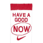 Nike Everyday Plus Have A Good Now Crew Socks UK 8 - 11 EUR 42 - 46 White Red